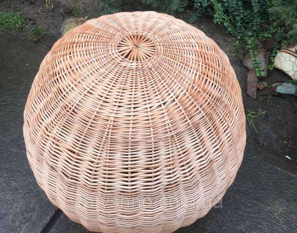 Плетеный светильник | люстра из лозы | дизайнерская плетеная люстра Киев - изображение 6