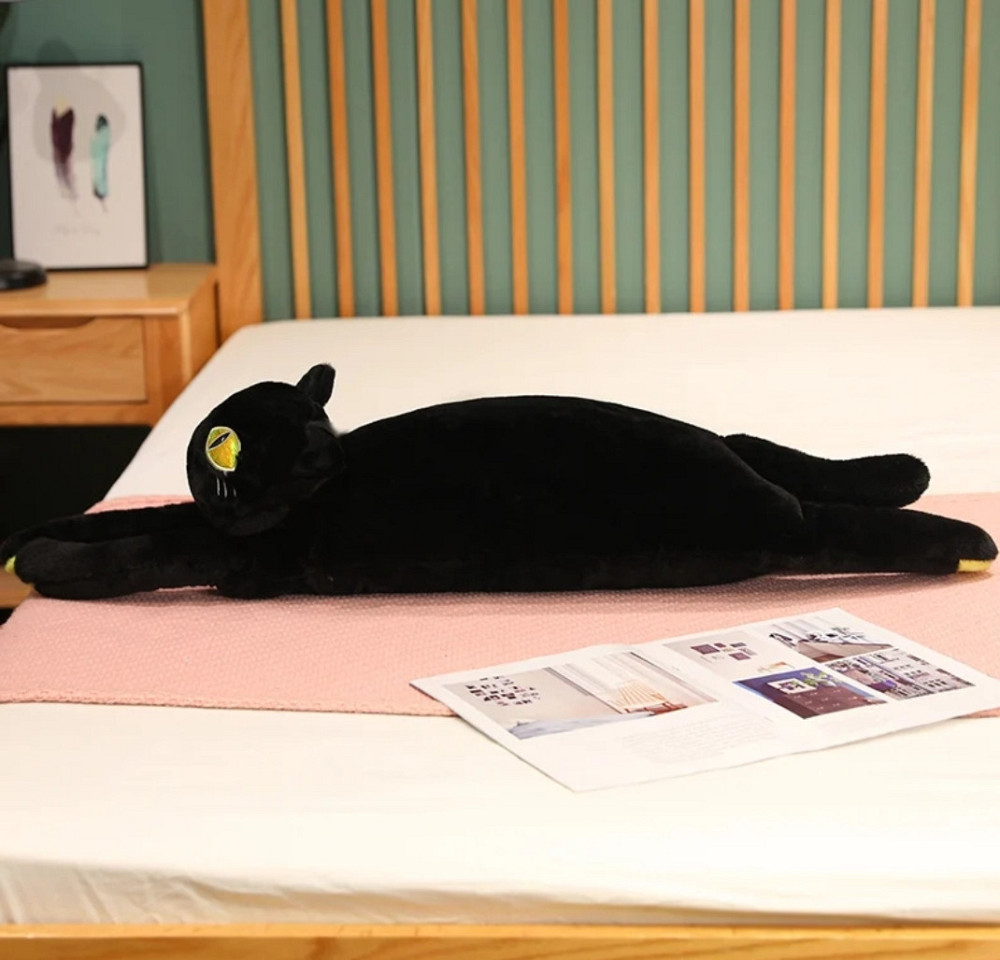 Кот подушка обнимашка 110см чорний новый кот батон обнимусь Киев - изображение 4