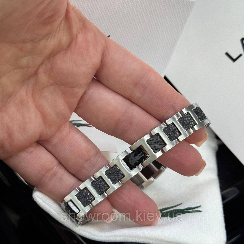 Мужской стильный браслет Lacoste, Лакоста (40190) Киев - изображение 2