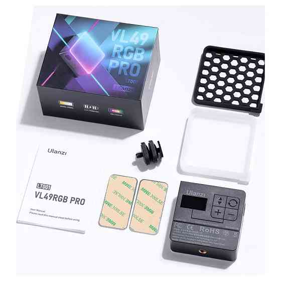 Накамерне світло LED RGB CRI95+ 2500-9000К Ulanzi VL49 RGB Pro Київ