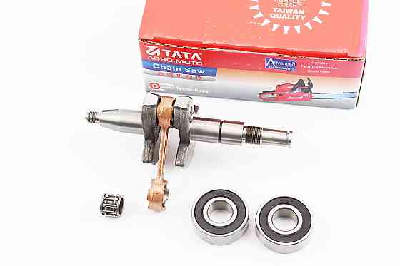 Колінвал, палець 10mm MS-180 + підшипник 10x14x11mm + підшипник 6002-2шт Киев