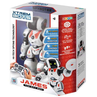 Интерактивная игрушка BlueRocket Робот-шпион Джеймс STEM (XT3803084) Винница - изображение 8
