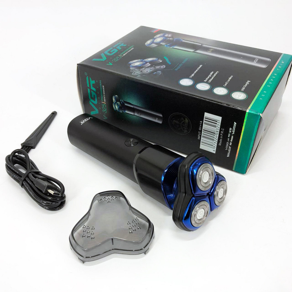 Портативная профессиональная бритва VGR V-325, Мужская аккумуляторная електро бритва GO-46 Львов - изображение 16