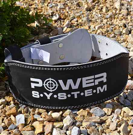 Пояс для важкої атлетики Power System PS-3250 Power Basic шкіряний Black S Кам'янське