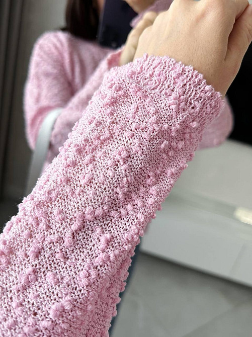 Женский уютный свитер свободного кроя хлопок 40%, полиэстер 60% Одесса - изображение 5