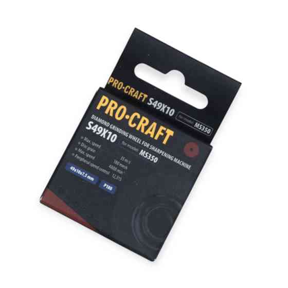 Круг точильный алмазный 10х7,5х49мм 4800 об/мин, зернистость P180 для MS350 Procraft Мукачево