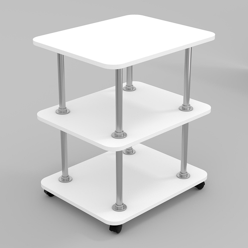 Тумба мобильная ТМ-4, Белый, 550/450/700 Львов - изображение 1