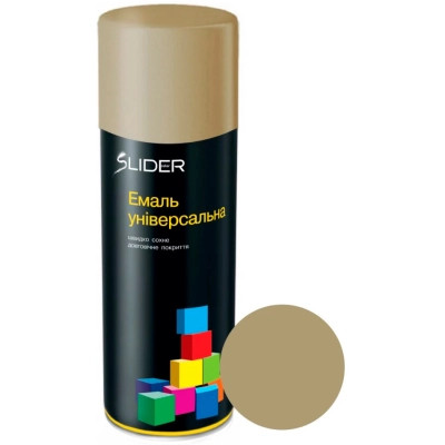 Аэрозольная краска для автомобиля SLIDER 1040 сіро-бежев МАТ, в аер. 400мл (000023338) Винница - изображение 1