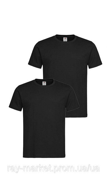 Набор базовых футболок 2шт Stedman Classic-T мужской черный (ST2000-BLO-BLO) L Киев - изображение 1