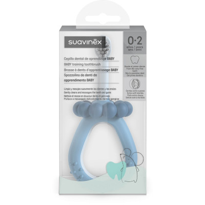 Дитяча зубна щітка Suavinex STAGE 1 з масажером від 0 до 2 років, синя (403012) Вінниця - фото 3