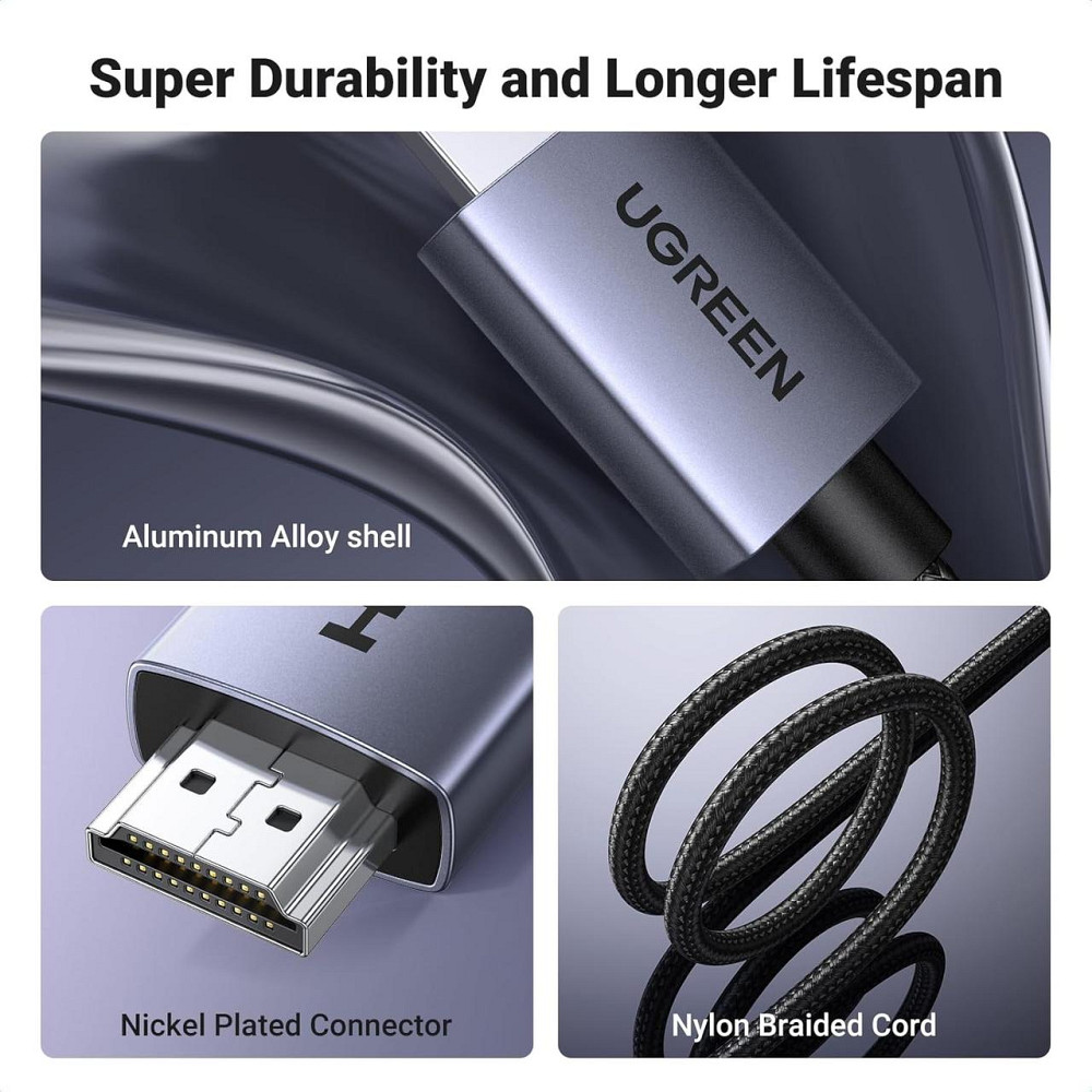 Кабель UGREEN HDMI 4K Cable 2m Київ - фото 9