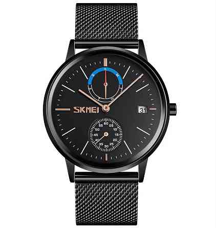 Классические мужские часы Skmei 9182 Черный Киев