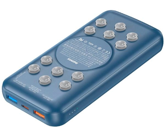 Портативное зарядное устройство Remax RPP-207 Tanyl 20000mAh 22.5W PD+QC + быстрая зарядка (Синий) Винница
