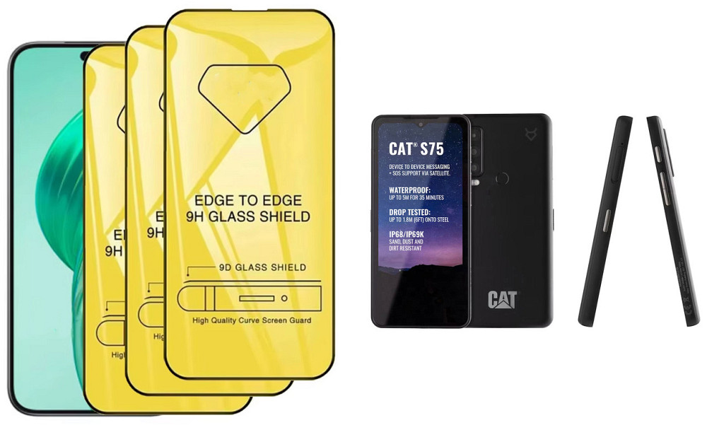 Захисне скло DefenzoGlass для CAT S75 – подвійна міцність Київ - фото 1