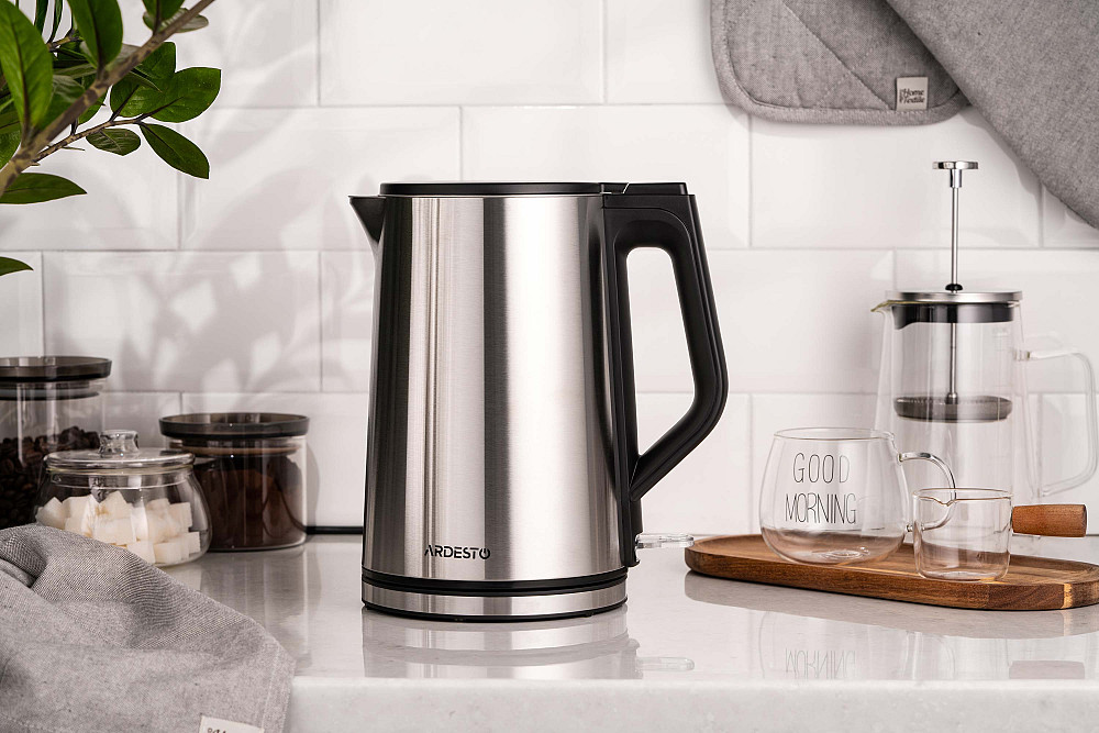 Електрочайник ARDESTO Steel Collection 1.5л, подвійні стінки, сріблястий Київ - фото 8