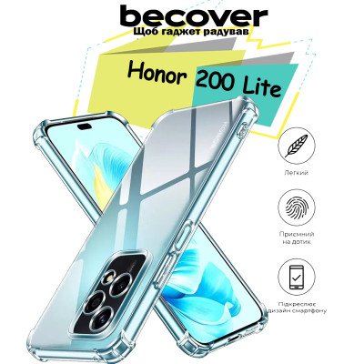 Чохол до мобільного телефона BeCover Anti-Shock Honor 200 Lite Clear (713147) Вінниця - фото 7