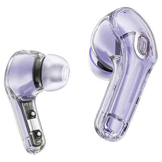 Бездротові навушники ACEFAST T8 Crystal color (2) bluetooth earbuds Alfalfa Purple Київ