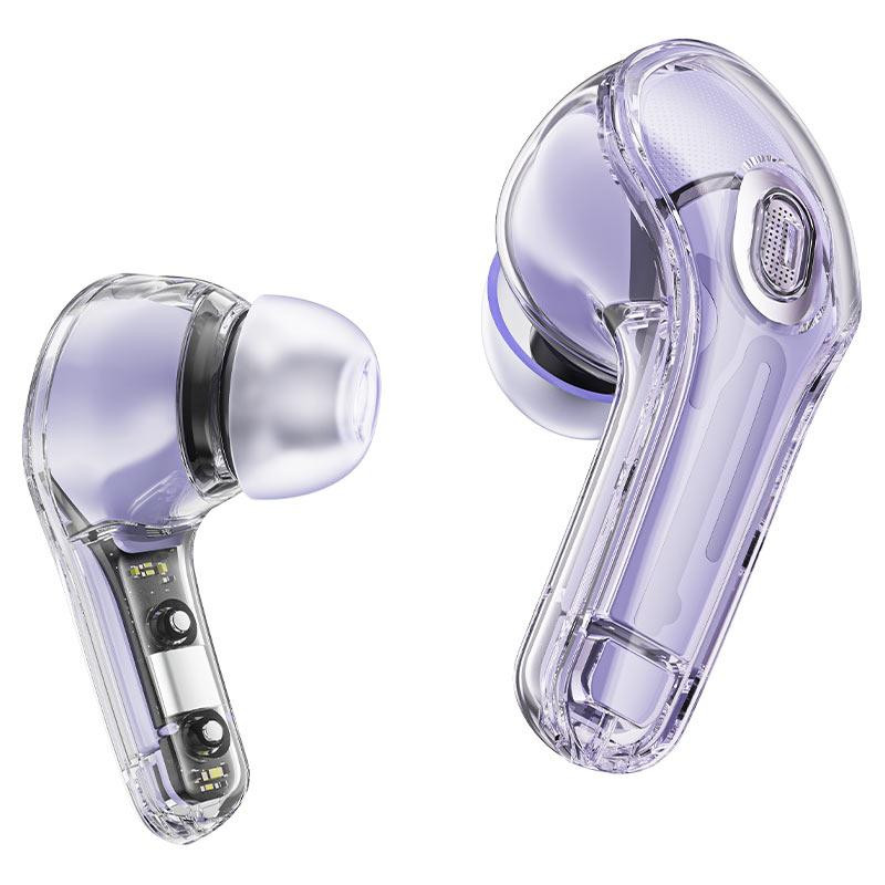 Бездротові навушники ACEFAST T8 Crystal color (2) bluetooth earbuds Alfalfa Purple Киев - изображение 2