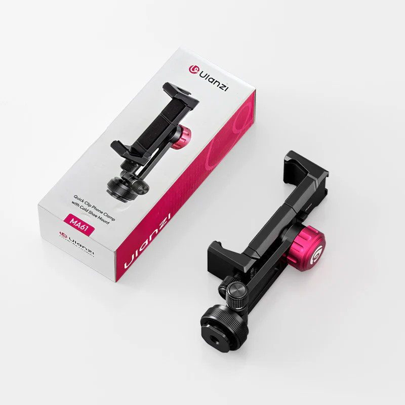 Тримач для телефону на штатив або камеру алюмінієвий з нахилом та поворотом Ulanzi MA61 Київ - фото 5