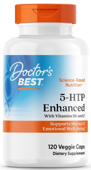 Антидеприсант Doctor's Best 5-гидрокси L-триптофан B6 и C 120 вег капс Киев - изображение 1