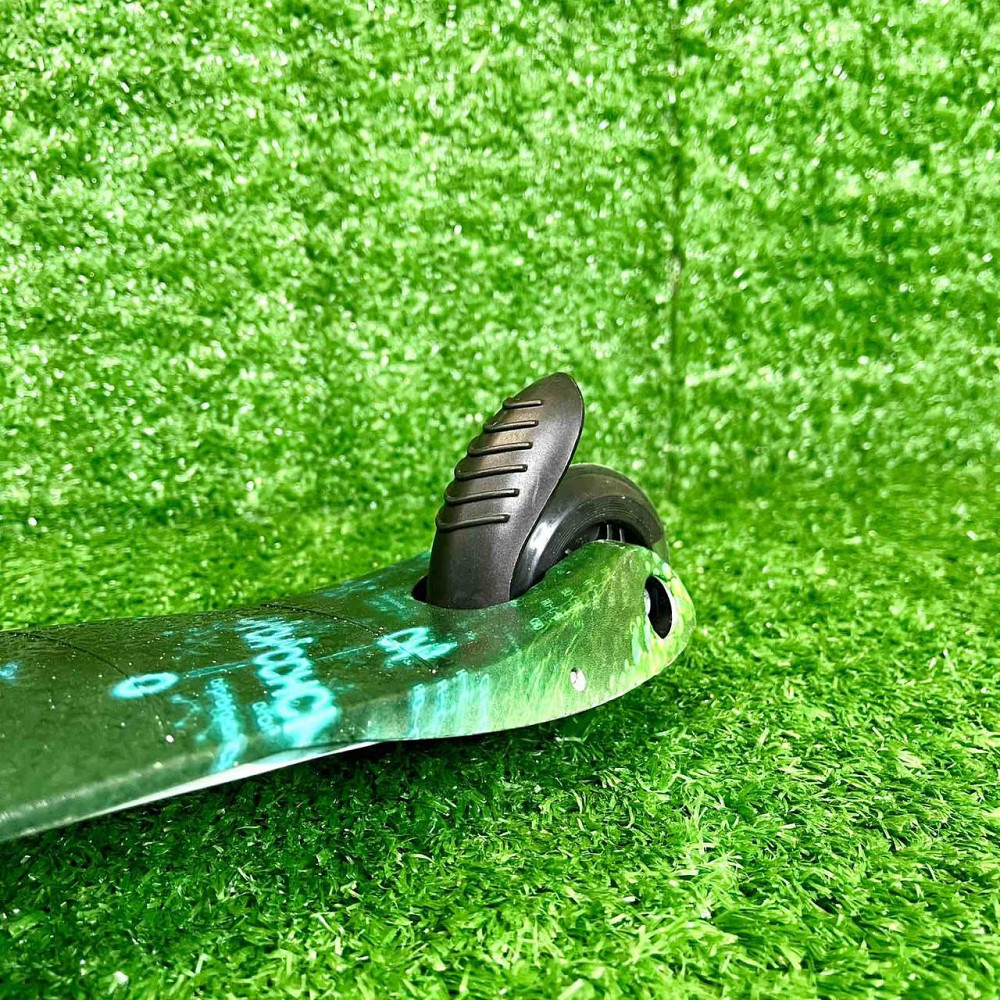 Самокат триколісний Skyper MINI колеса PU 120мм на 2-4 роки Чорний із зеленим (112-70899) Чернигов - изображение 4