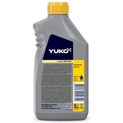 Трансмиссионное масло Yuko TRANS 75W-90 GL-4 1л (4820070240740) Винница - изображение 2
