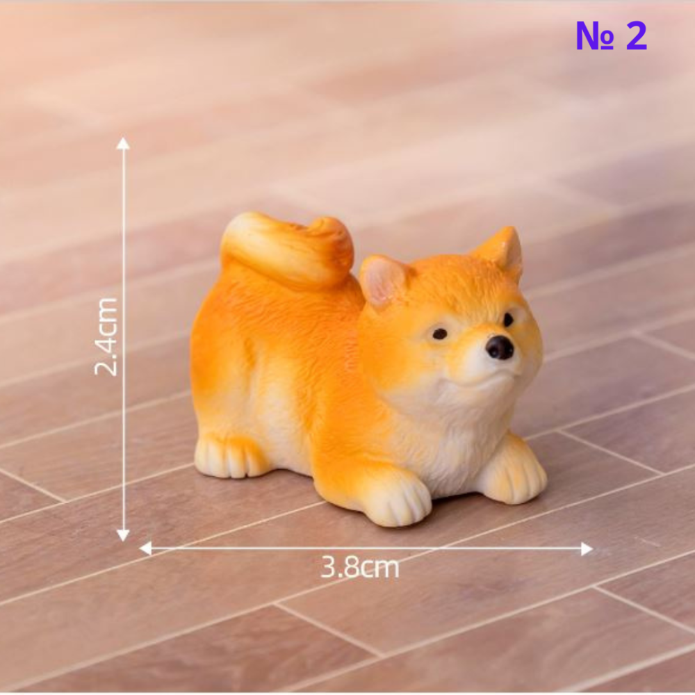 Миниатюрные фигурки Щенки Сиба-ину для флорариума, мини-сада,  миниатюры, хендмейда и творчества Одесса - изображение 2