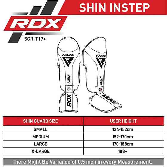 Накладки на ноги, защита голени RDX T17 Aura Gold L Киев