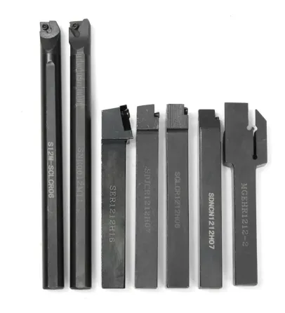 Набор токарных державок 7 шт с твердосплавными пластинами и ключами, для обработки металла Киев