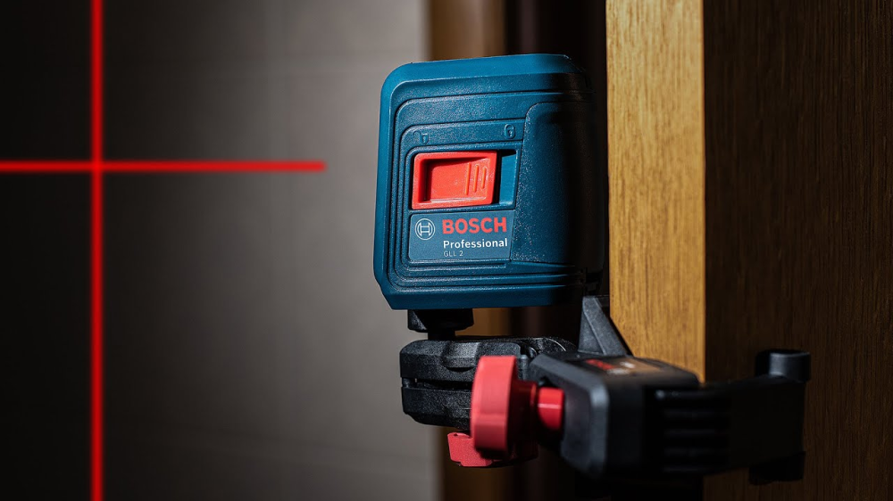 Профессиональный лазерный нивелир Bosch Professional GLL 2 с держателем MM 2 : два красных луча, 10 м Киев - изображение 7