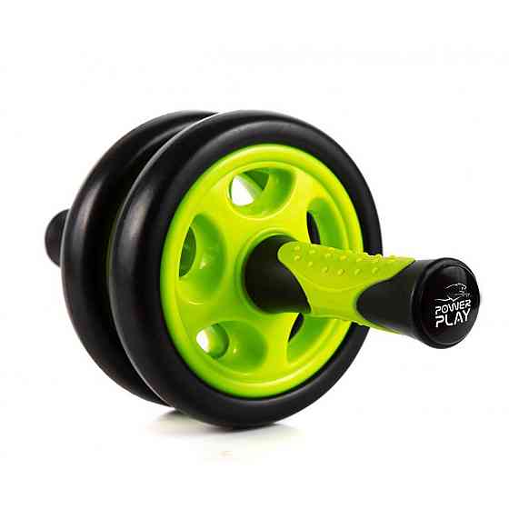 Колесо для преса подвійне PowerPlay 4327 Dual-Core Ab Wheel Чорно-червоне Кам'янське