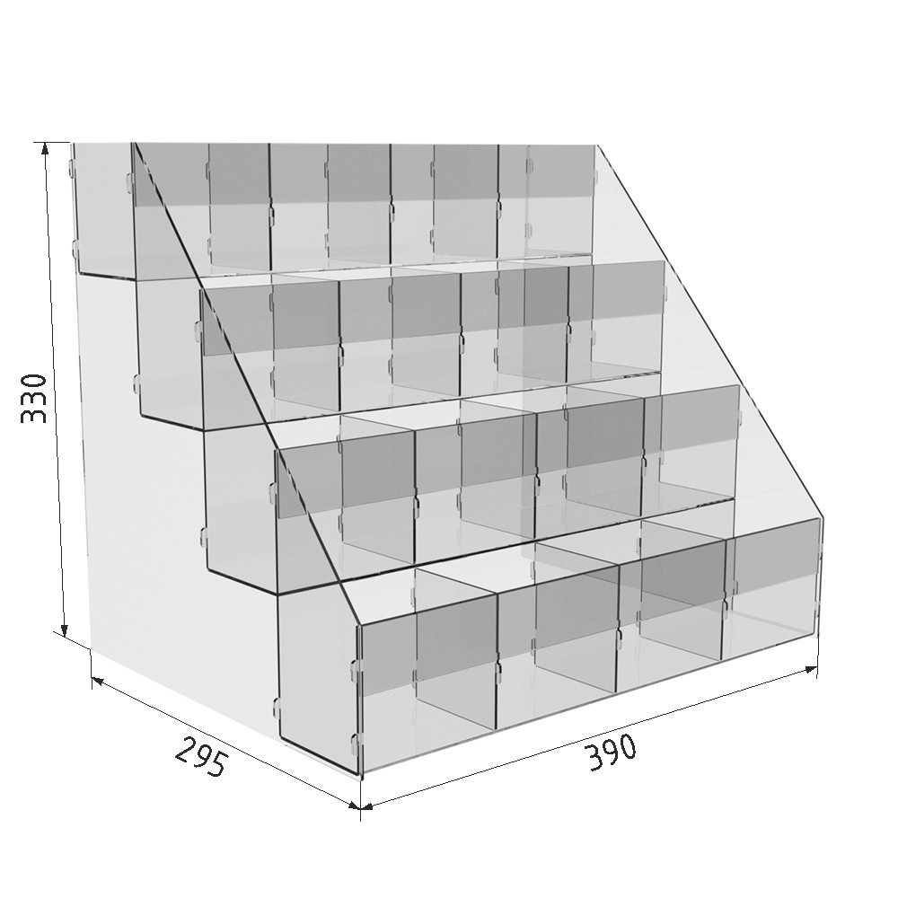 Подставка EKOSTAR для ручек и кистей 16 ячеек 390х295х330 Киев - изображение 4