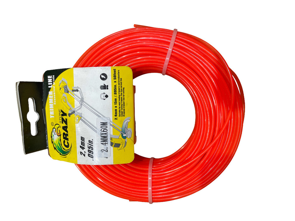 Лісочка мотокоси Ø2,4mm, 60 метрів (кругла, зелена) Мукачево - фото 1