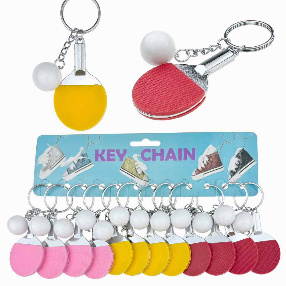 Брелок для ключів Настільний теніс 12 шт. Київ - фото 1