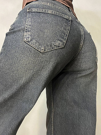 Джинси жіночі I8 55516 палаццо Baggy Straight fit рівні від стегна, синій з коричневим, 27, 27, 73 с Одеса - фото 9