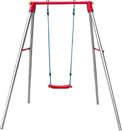 Гойдалка на металевих опорах Garlando Candy Plus одинарна (ALT-13) Київ