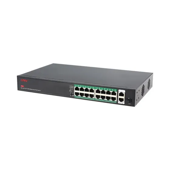 PoE-комутатор некерований 19-портовий ONV ONV-H1016PFD з 16 портами PoE (73-00066) Киев