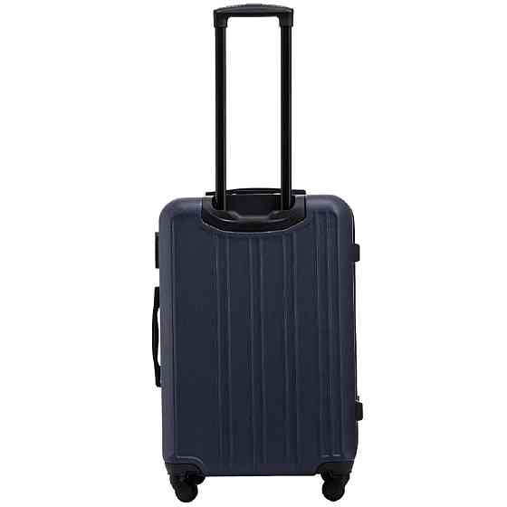 Валіза пластикова Wings HRR01 середня 65 см темно-синя Київ