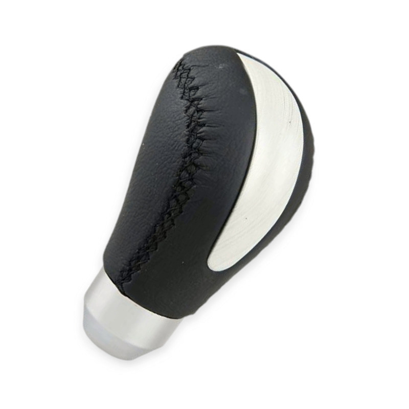 Накладка на кпп ручку універс. шкіра чорна, біла вставка Мукачево - фото 1