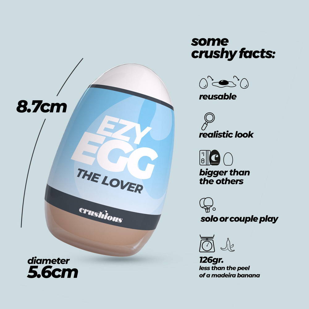 Мастурбатор-яйцо, вагина CRUSHIOUS EZY EGG THE Lover, реалистичный Sex Aura Киев - изображение 9