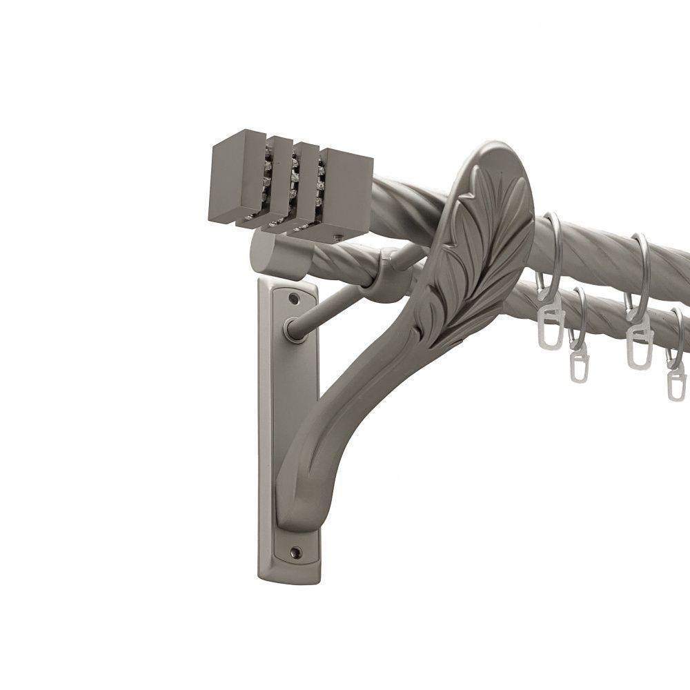 Карниз Orvit Ацтека металевий дворядний ретро скручена труба кільце металеве Сатин 25\19 мм 200 см (00-00011468) Львів - фото 1