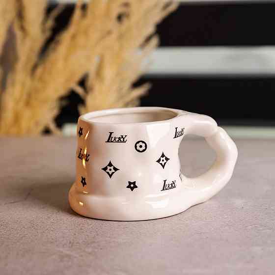 Yiwu Чашка порцелянова 500 (мл) оригінальна кружка на подарунок чашка для чаю та кави Чорний FM Коломия