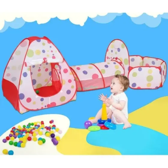 Палатка детская игровая замок 3 в 1 Домик-Шатер-Бассейн Коломия