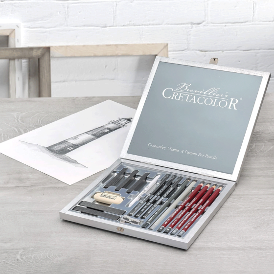 Набор для графики Silver Box 17шт Cretacolor Киев