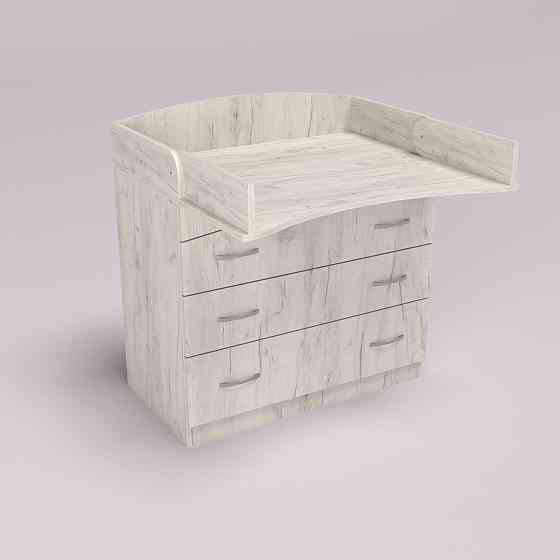 Комод пеленальний №2, Дуб Крафт Білий, 864/465/916 Львів