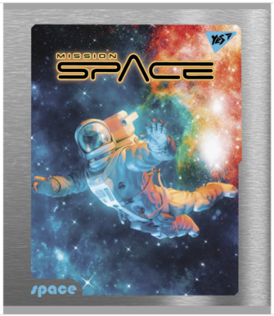 Зошит для записів А5/24 кл. "YES" "Space" мат. ВДЛ+УФ-виб.+мікроембосінг 766837, шт Київ