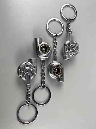 Брелок турбіна ТКР (турбокомпресор) свисток, брелок на ключі для водія, брелок-свисток ТКР сріблястий Мукачево