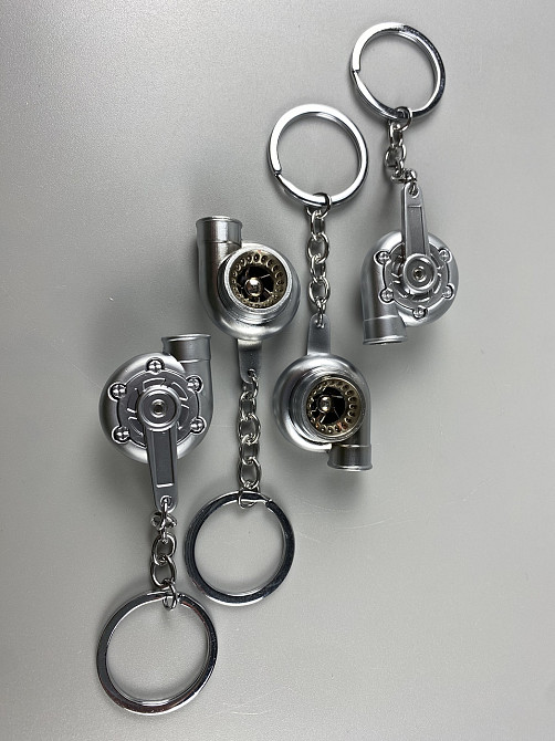 Брелок турбіна ТКР (турбокомпресор) свисток, брелок на ключі для водія, брелок-свисток ТКР сріблястий Мукачево - фото 1