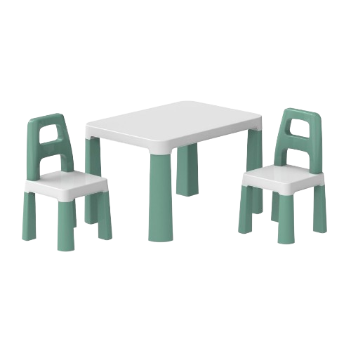 Набір дитячих меблів стіл + 2 стільця ментоловий Технок 0440 Житомир - изображение 1
