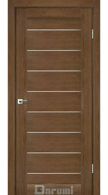 Двери межкомнатные Даруми Леона орех роял стекло сатин Киев - изображение 1